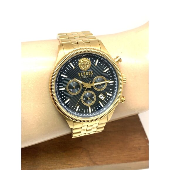 Versus by Versace Men's Watch VSP971021 Chronograph Quartz Gold Steel 45mm - Picture 11 of 14